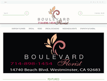 Tablet Screenshot of boulevardflorist.com